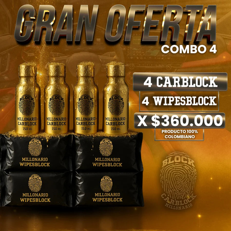 Combo x4 Wipesblock y Carblock