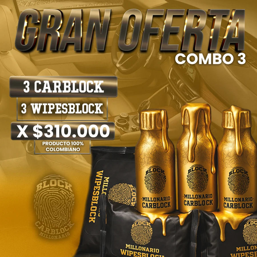 Combo x3 Wipesblock y Carblock